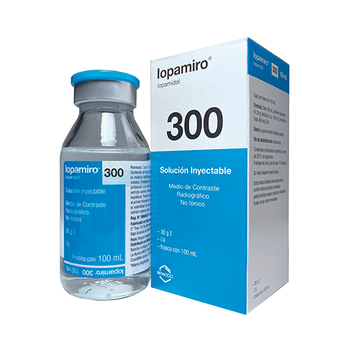 medio de contraste iopamidol no iónico 300/100