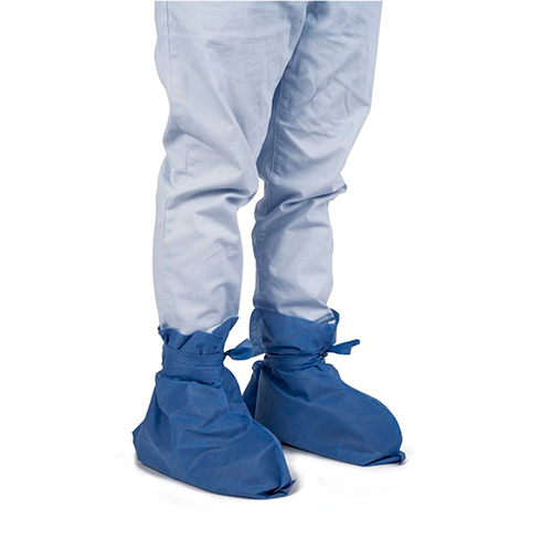 bota para cirujano con cintas de amarre